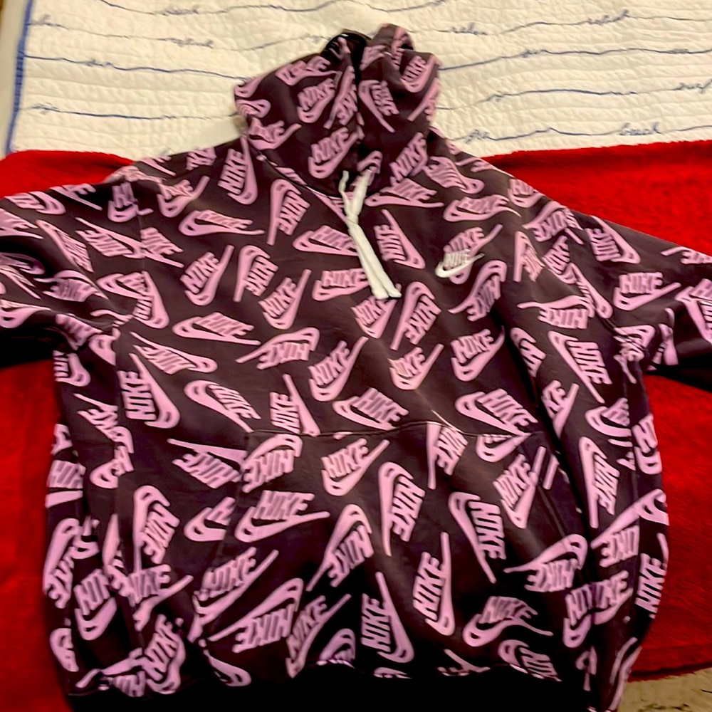 Purple and blackish Nike hoodie